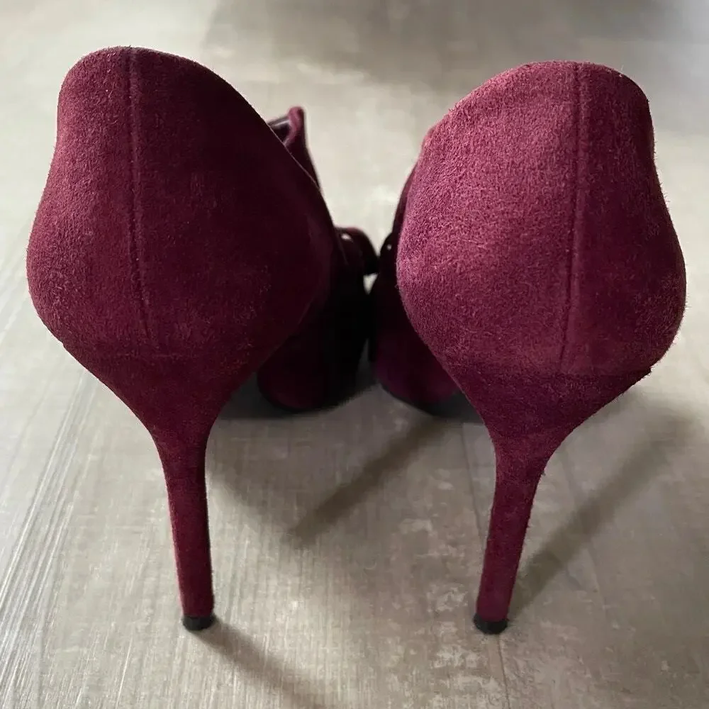 Stuart Weitzman Aokhi Pointy Suede Bootie Heel Women’s Size 8.5